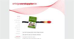 Desktop Screenshot of erfolgsverdoppler.de